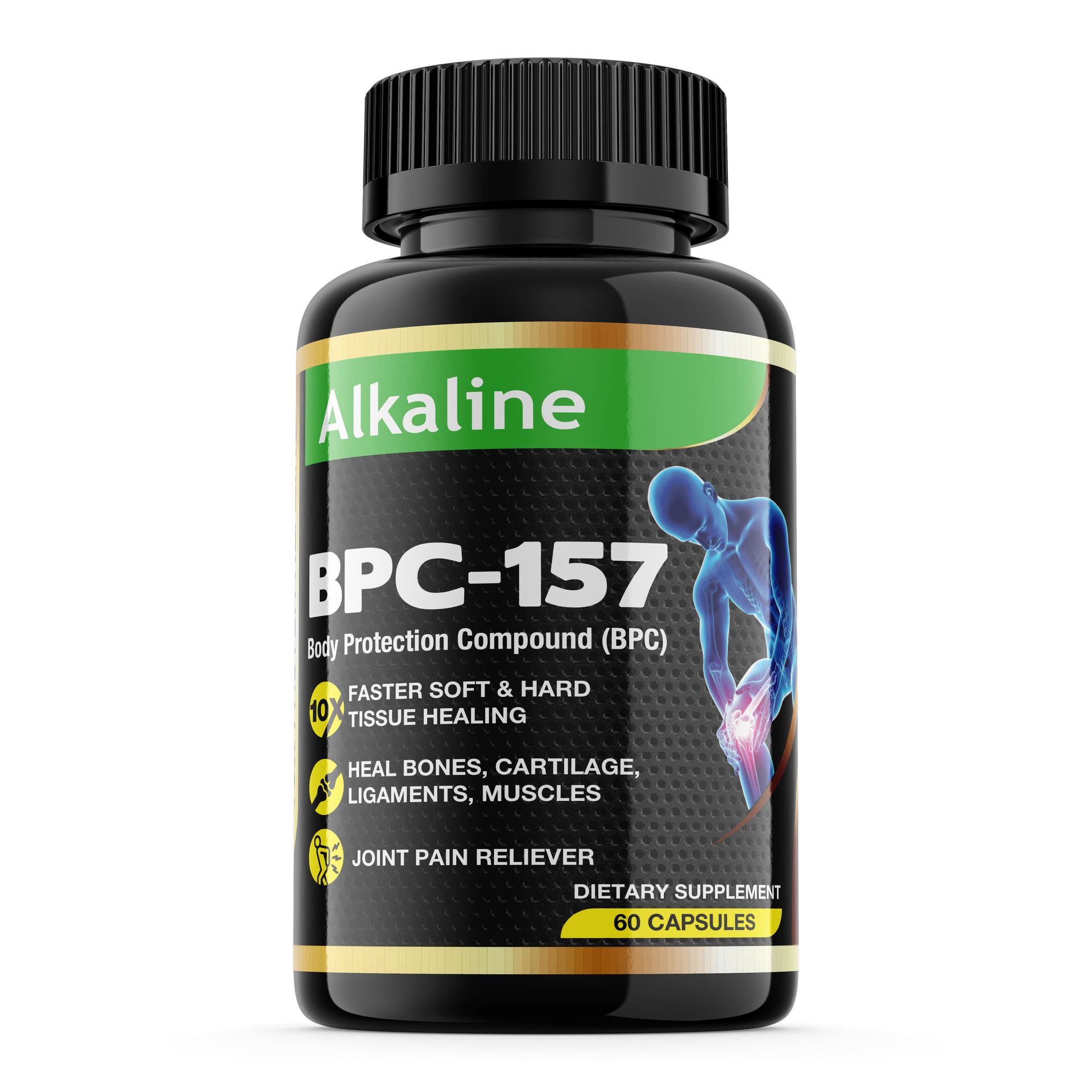 BPC-157 700mcg Heal Faster From Injuries - 60 Caps  Alkaline Peptides