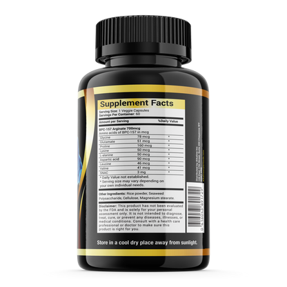 BPC-157 700mcg Heal Faster From Injuries - 60 Caps Alkaline Peptides BPC-157 700mcg Heal Faster From Injuries - 60 Caps Alkaline Peptides