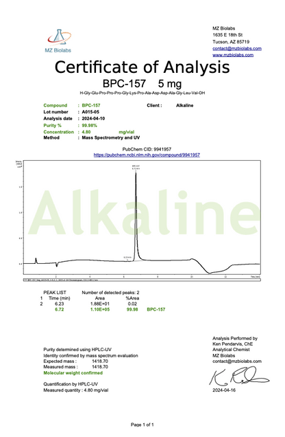 BPC157 5mg