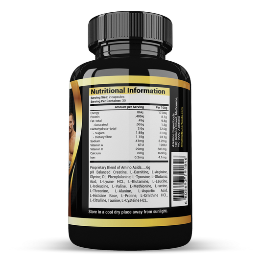 Alkaline Muscle Matrix Nutritional Information